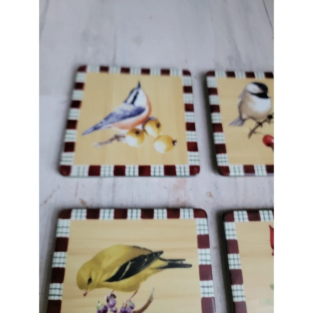 Lenox coaster winter greetings everyday bird coaster set Xmas home